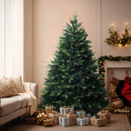 180 cm künstlicher Weihnachtsbaum – Kompaktes Modell mit 1893 Zweige (PE+PVC), Ø 126 cm, inkl. stabilem Metallständer