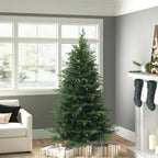 180 cm künstlicher Weihnachtsbaum – Klassisches Design mit 2565 Zweigen (PE+PVC), Ø 120 cm, inkl. stabilem Metallständer