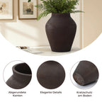 Vase Groß - Keramik-Optik aus Zement, Moderne Blumenvase im Wabi-Sabi Design
