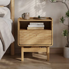 Nachttisch mit Schublade und Ablage in Eichenholzoptik