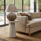 Runder Beistelltisch mit Steinoptik