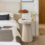 Runder Beistelltisch mit Steinoptik