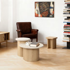 2er-Set Moderner Couchtisch/Beistelltisch