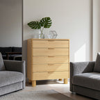 Moderne Kommode mit 5 Schubladen in Holzoptik