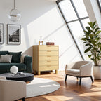 Moderne Kommode mit 5 Schubladen in Holzoptik