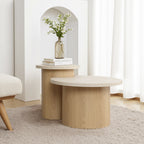 2er-Set Moderner Couchtisch/Beistelltisch