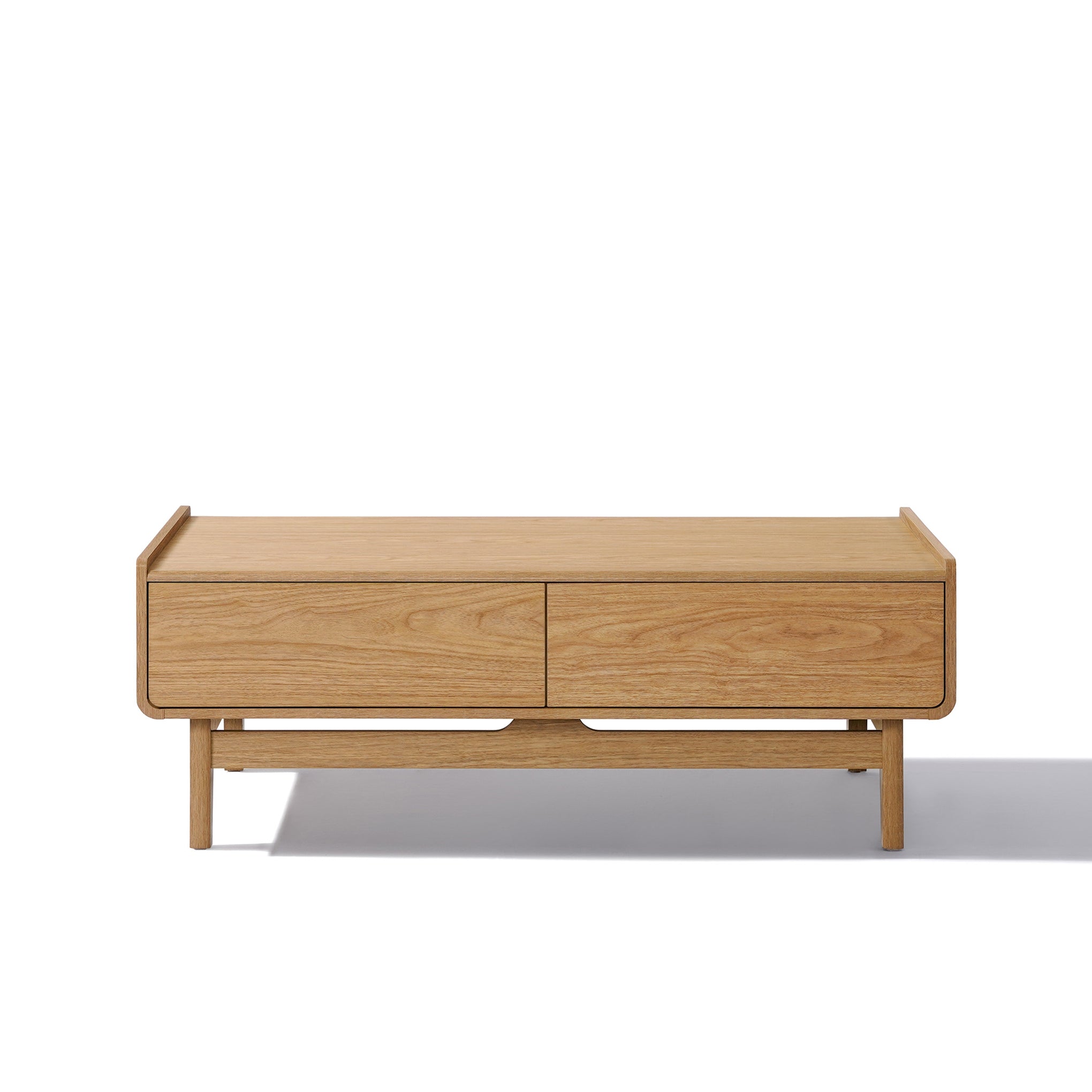 Moderner Couchtisch aus Holzoptik – 120 cm mit Stauraum und Schubladen