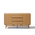 Modernes Sideboard in Eichenoptik mit 3 Schubladen und 2 Türen – 140 cm