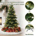 Künstlicher Weihnachtsbaum 150 cm mit Beleuchtung 8 Lichtmodi