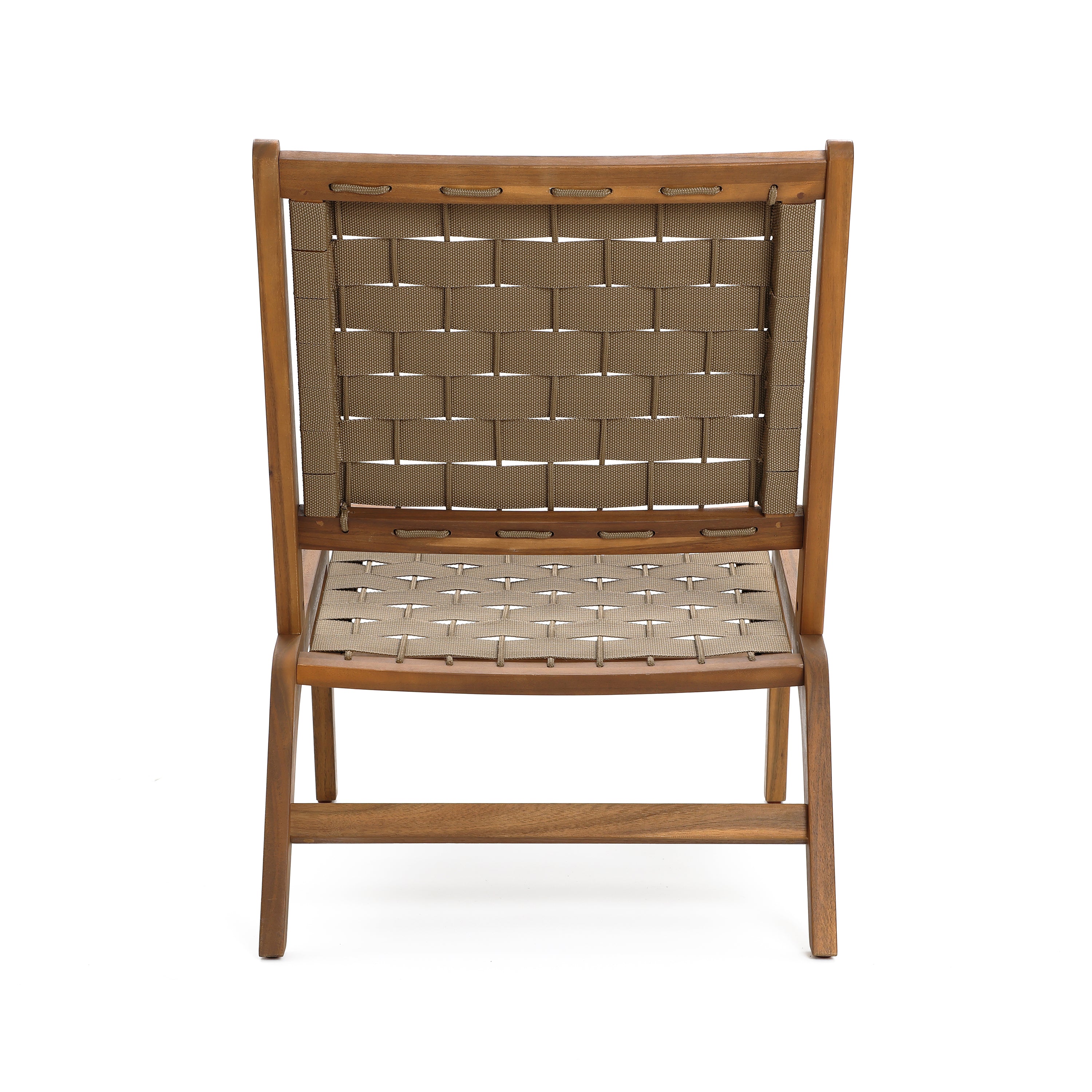 Gartenstuhl aus Akazienholz – ohne Armlehnen