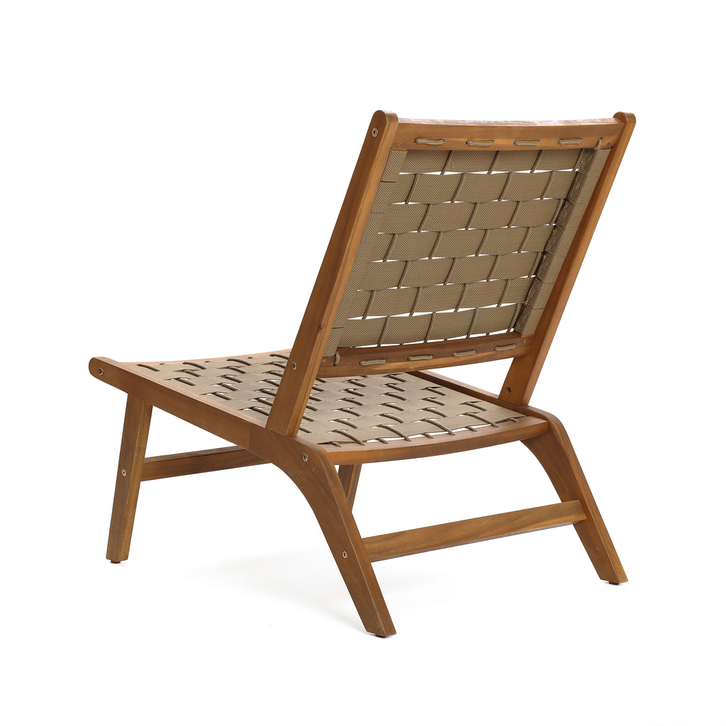 Gartenstuhl aus Akazienholz – ohne Armlehnen