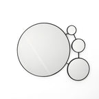 Runden Metall-Wandspiegel-Set – Moderner Deko-Spiegel