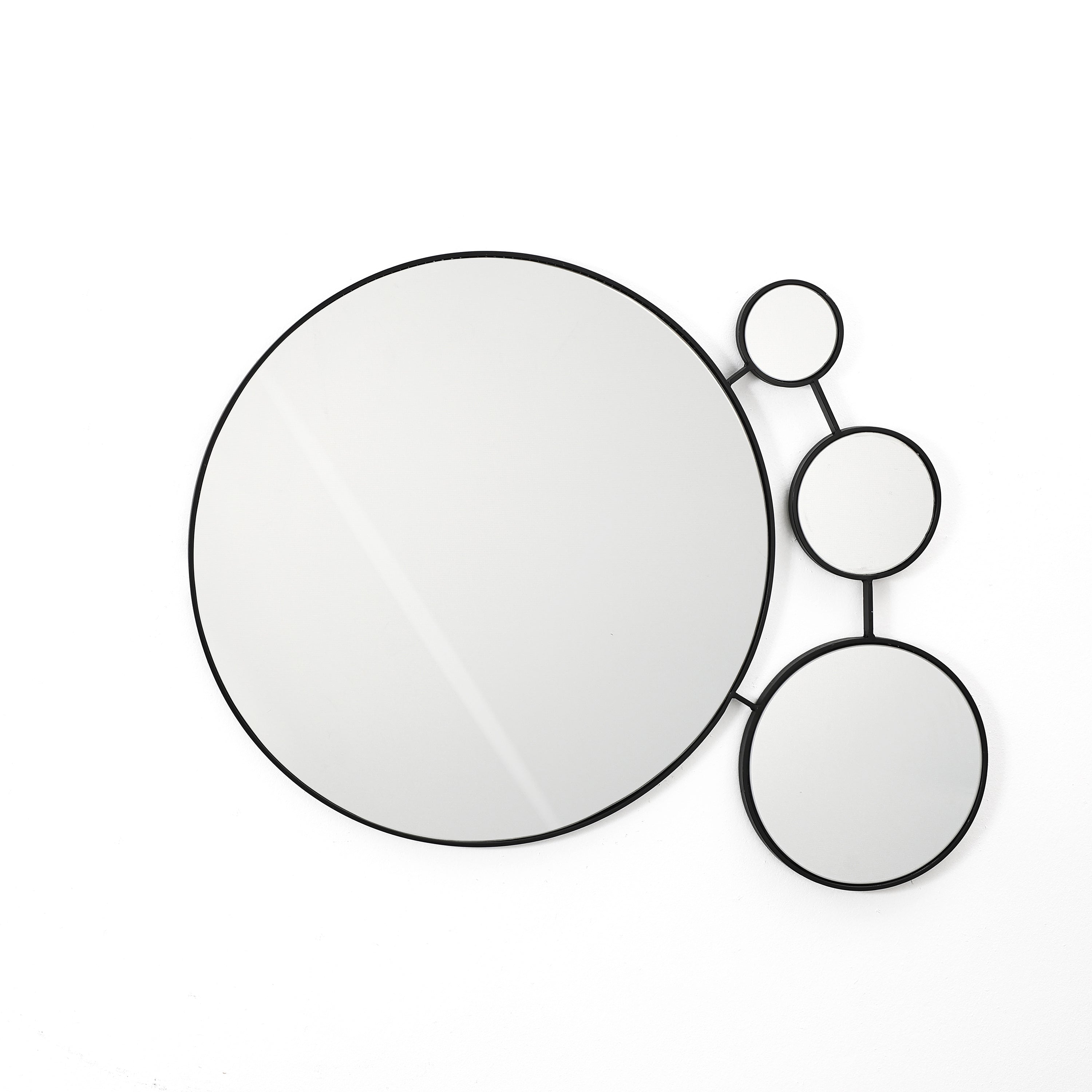 Runden Metall-Wandspiegel-Set – Moderner Deko-Spiegel