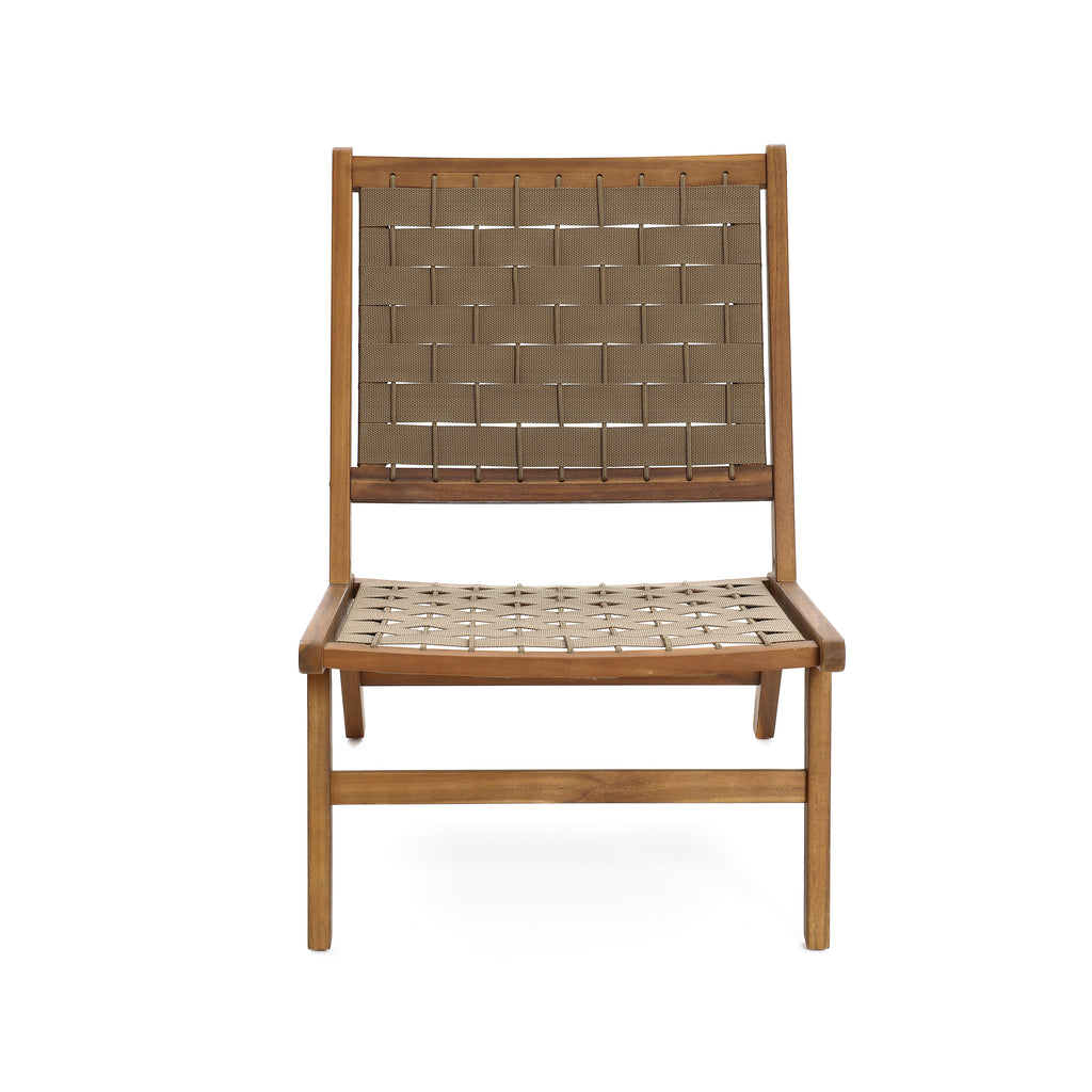 Gartenstuhl aus Akazienholz – ohne Armlehnen