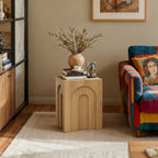 3er-Set Moderne Beistelltische in Holzoptik