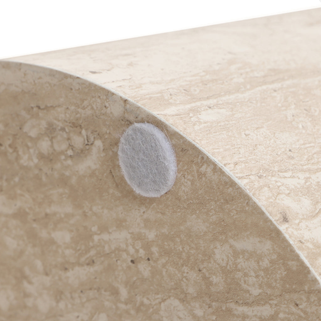 Runder Beistelltisch mit Steinoptik