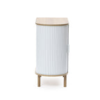 Skandinavisches Sideboard in Grau-Weiß – modernes Holz-Design mit 2 Türen, ideal fürs Wohnzimmer