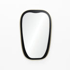 Organischer Wandspiegel mit Zweifarbigem Rand – Moderner Deko-Spiegel