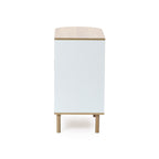 Skandinavisches Sideboard in Grau-Weiß – modernes Holz-Design mit 2 Türen, ideal fürs Wohnzimmer