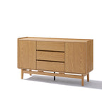 Modernes Sideboard in Eichenoptik mit 3 Schubladen und 2 Türen – 140 cm