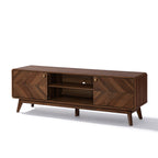 TV-Lowboard mit Walnussoptik und großzügigem Stauraum