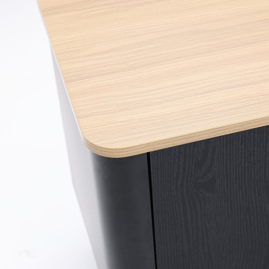 120 cm Modernes TV-Board in Schwarz