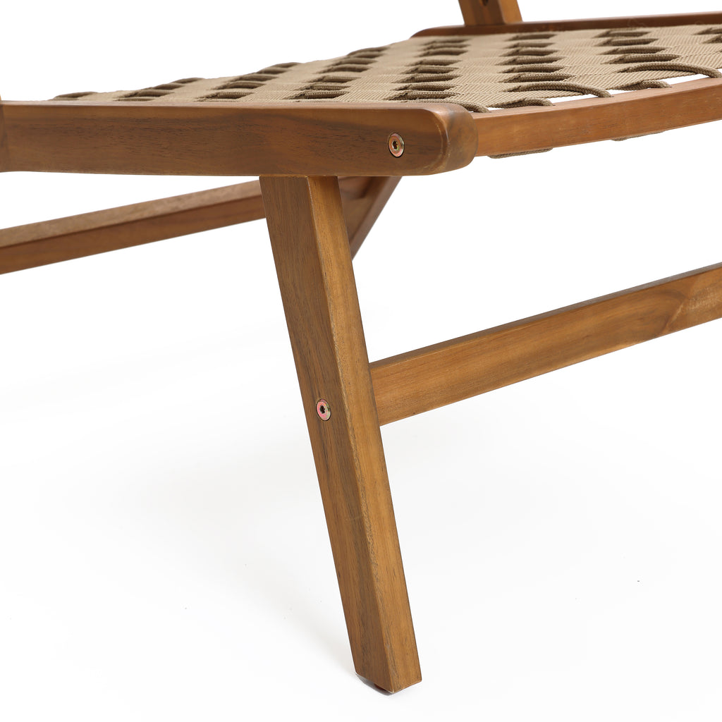 Gartenstuhl aus Akazienholz – ohne Armlehnen