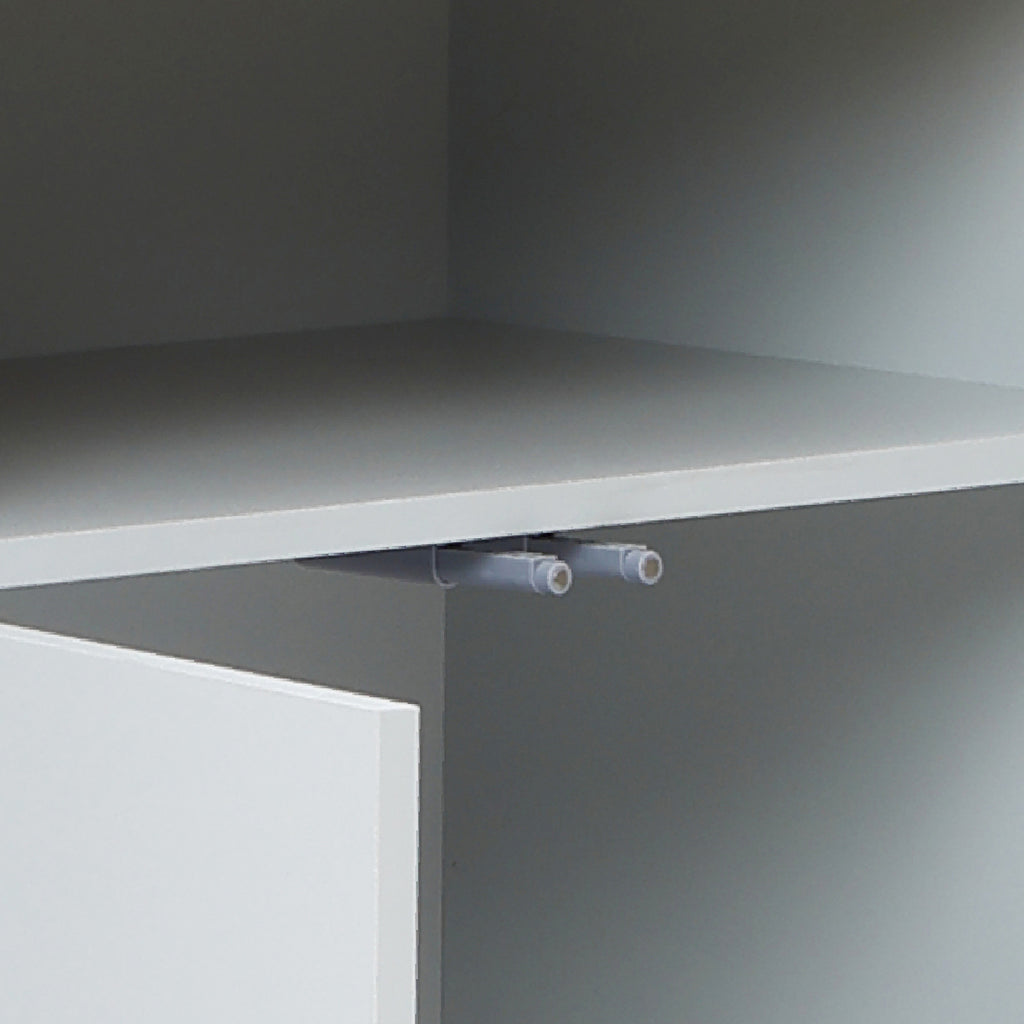 Skandinavisches Sideboard in Grau-Weiß – modernes Holz-Design mit 2 Türen, ideal fürs Wohnzimmer