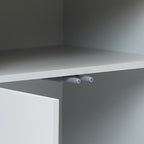 Skandinavisches Sideboard in Grau-Weiß – modernes Holz-Design mit 2 Türen, ideal fürs Wohnzimmer