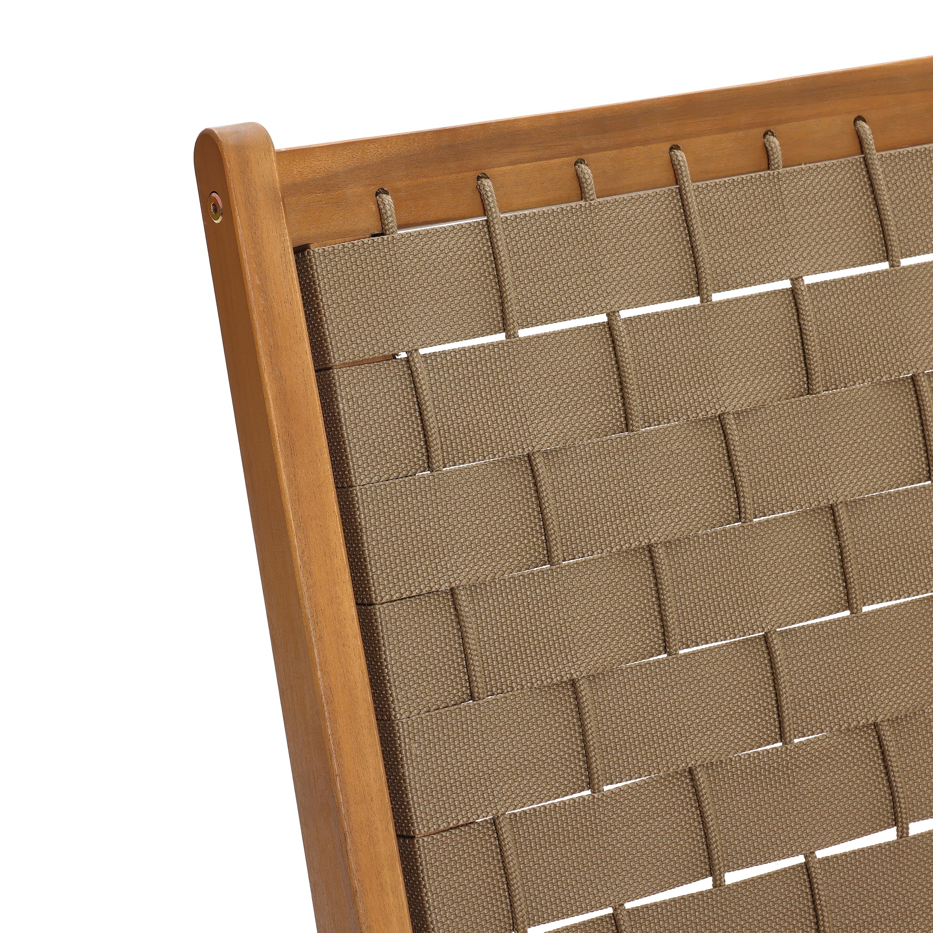 Gartenstuhl aus Akazienholz – ohne Armlehnen