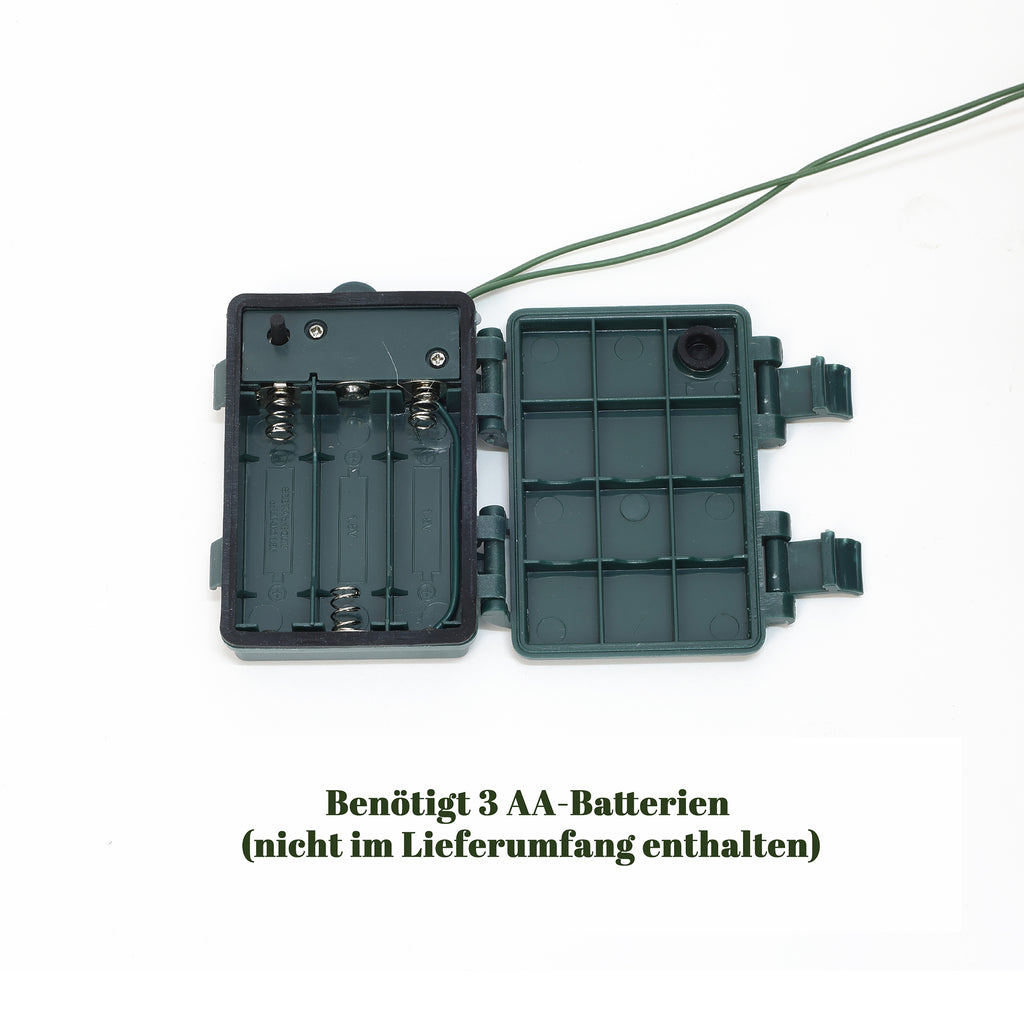 90 cm künstlicher Weihnachtsbaum mit integrierter LED-Beleuchtung und Tannenzapfen-Dekor