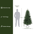 180 cm Künstlicher Weihnachtsbaum Kiefer mit Metallständer