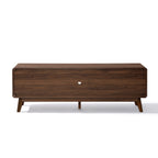 TV-Lowboard mit Walnussoptik und großzügigem Stauraum