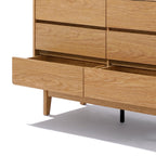 Kommode mit 6 Schubladen im Eichenoptik