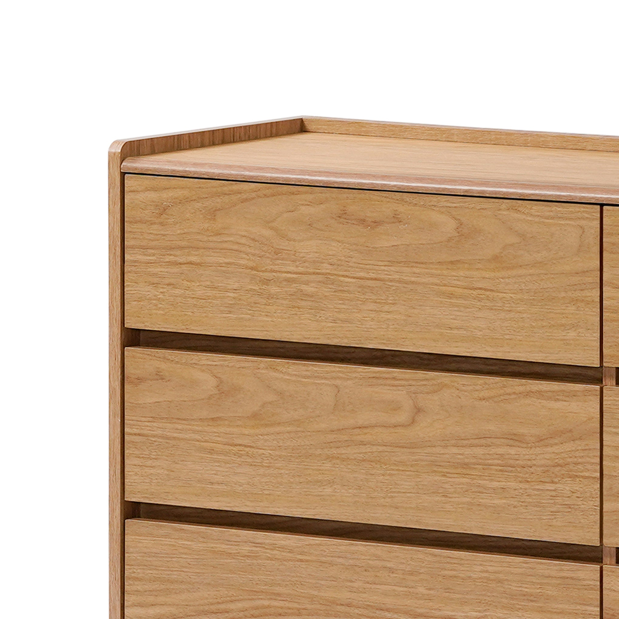 Kommode mit 6 Schubladen im Eichenoptik