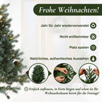 Künstlicher Weihnachtsbaum 90 cm mit Beleuchtung, 9 Lichtmodi