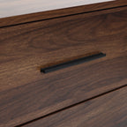 Kommode mit 6 Schubladen in Walnussoptik