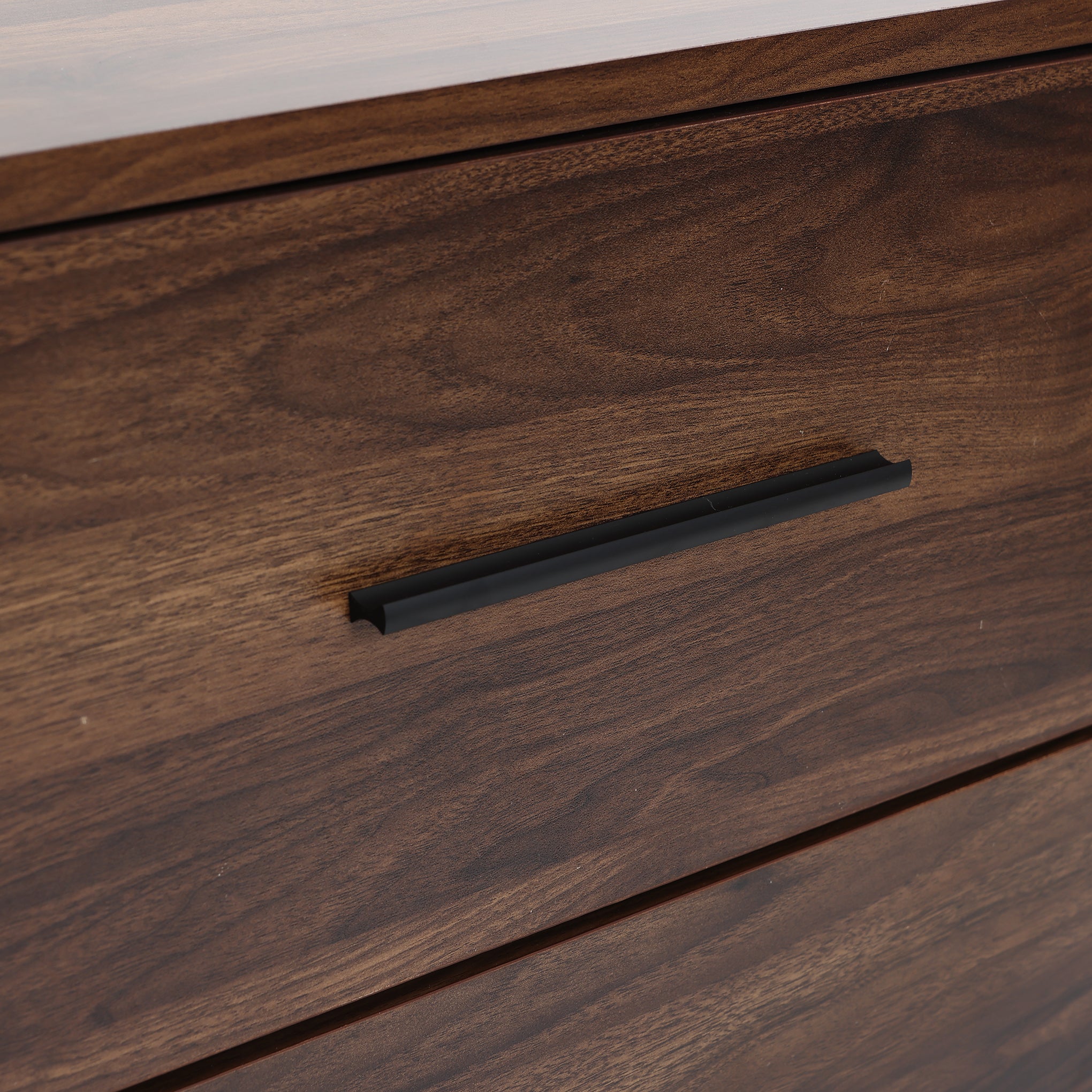 Kommode mit 6 Schubladen in Walnussoptik