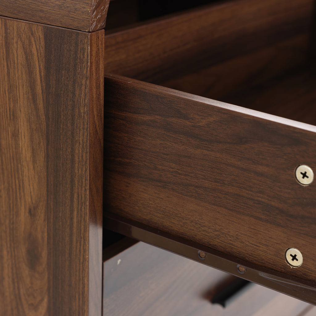 Kommode mit 6 Schubladen in Walnussoptik