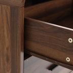 Kommode mit 6 Schubladen in Walnussoptik