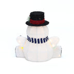 LED-Schneemann mit bunten Lichtern – Leuchtende Weihnachtsdeko für Innen und Außen