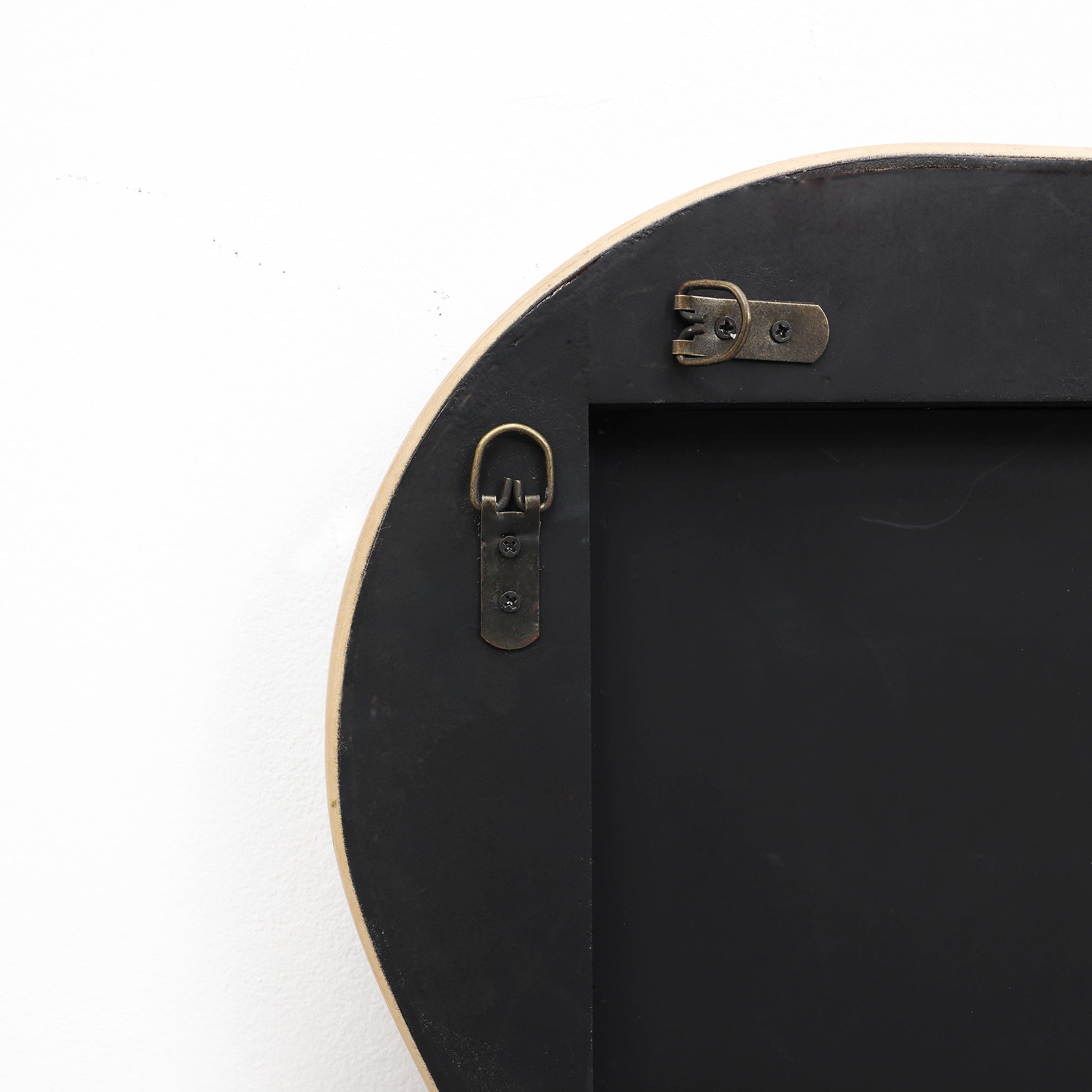 Wellenförmiger Rattan-Wandspiegel – Boho-Deko-Spiegel für Wohnzimmer