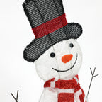 LED-Schneemann-Familie (3er-Set) – Leuchtende Weihnachtsdeko für Innen und Außen