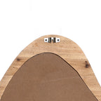 Flow Wandspiegel mit Holzrahmen in Freiform