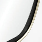 Organischer Wandspiegel mit Zweifarbigem Rand – Moderner Deko-Spiegel