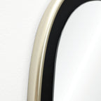 Organischer Wandspiegel mit Zweifarbigem Rand – Moderner Deko-Spiegel