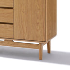 Modernes Sideboard in Eichenoptik mit 3 Schubladen und 2 Türen – 140 cm