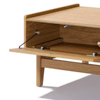 Moderner Couchtisch aus Holzoptik – 120 cm mit Stauraum und Schubladen