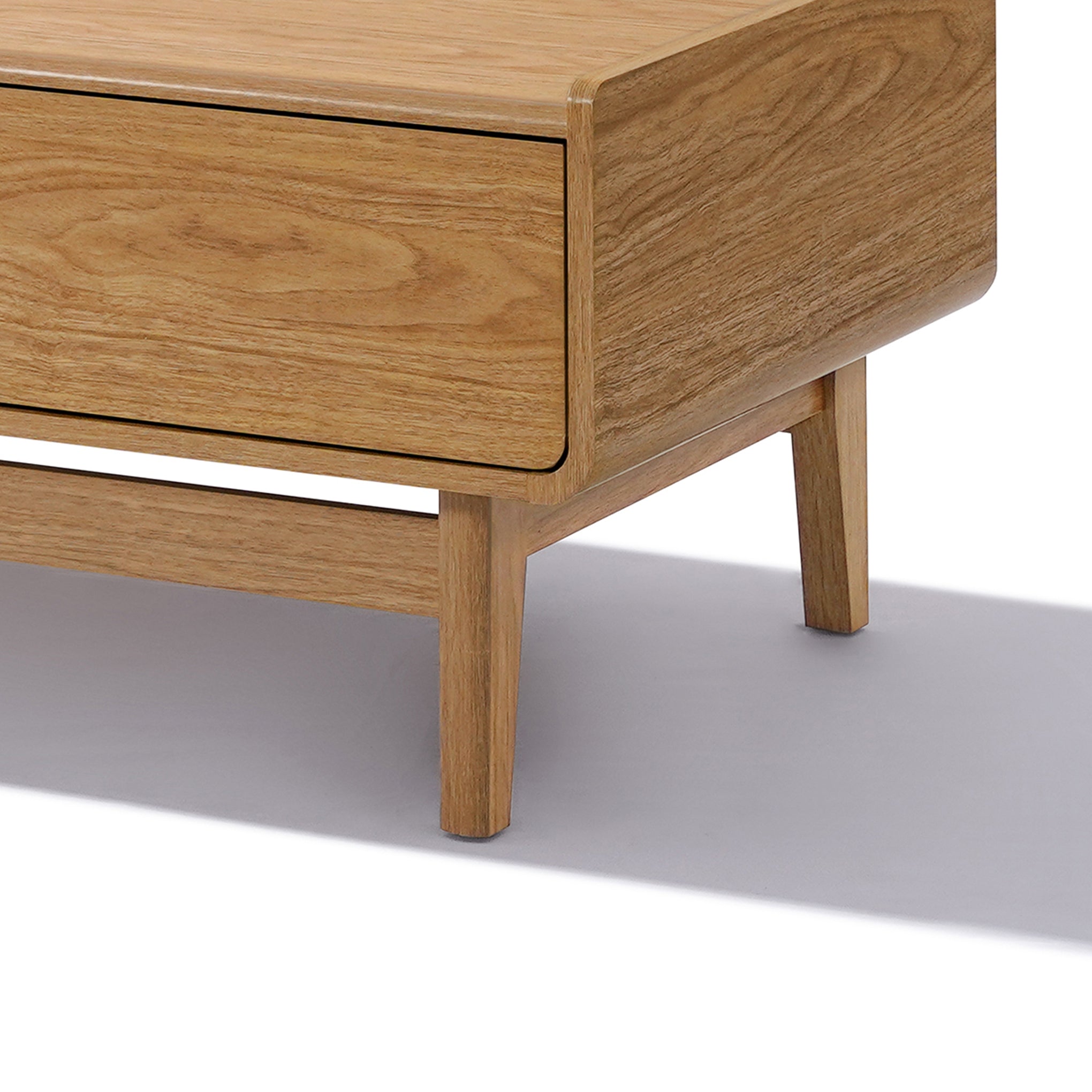 Moderner Couchtisch aus Holzoptik – 120 cm mit Stauraum und Schubladen