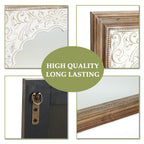 Holz-Wandspiegel mit Schnitzerei – Rustikal-Eleganter Deko-Spiegel